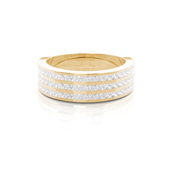 Channel Setting Half Eternity Diamond Ring