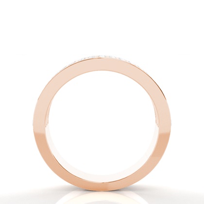 Princess Rose Gold Eternity Diamond Rings
