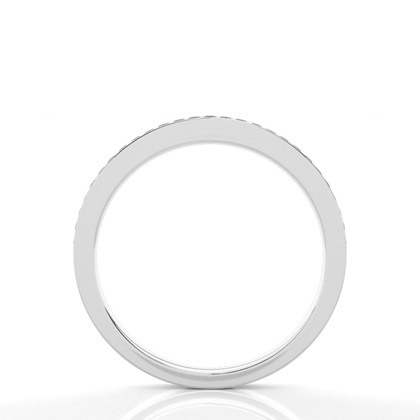 Halber Eternity-Ring mit schwarzen Diamanten in Pave-Fassung