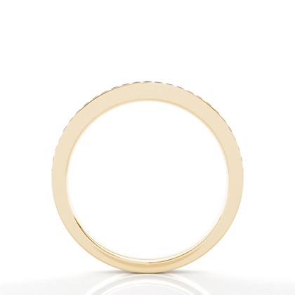 Halber Eternity-Ring mit schwarzen Diamanten in Pave-Fassung