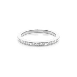 Pave Setting Half Eternity Diamond Ring