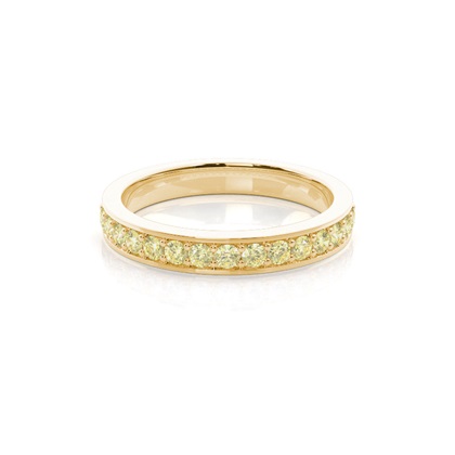 Yellow Gold Eternity Diamond Rings