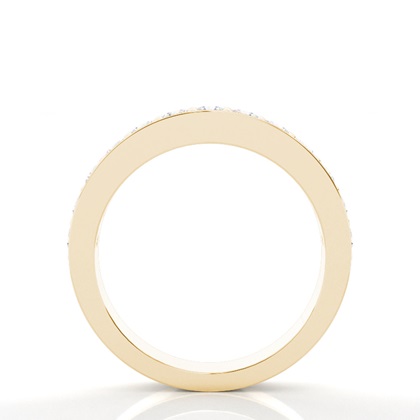 Halb Eternity Diamant Ring in einer Pavefassung