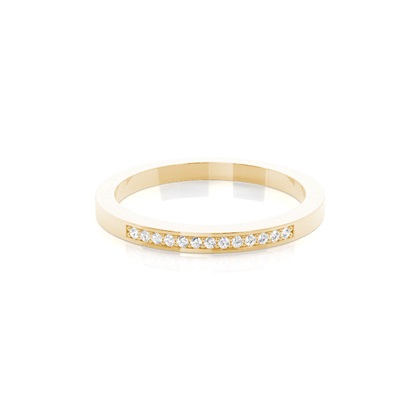 Yellow Gold Eternity Diamond Rings