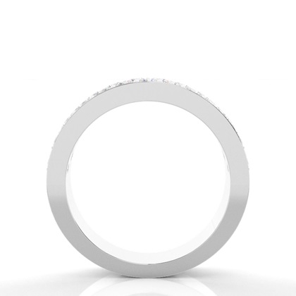 Halb Eternity Diamant Ring in einer Krappenfassung