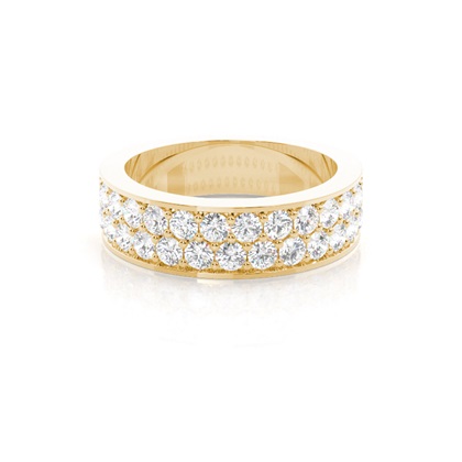 Yellow Gold Eternity Diamond Rings