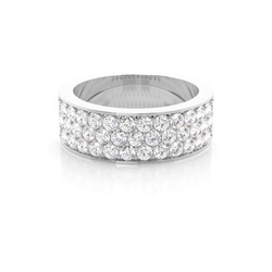 PavéIndfatning Halv Evigheds Diamant Ring