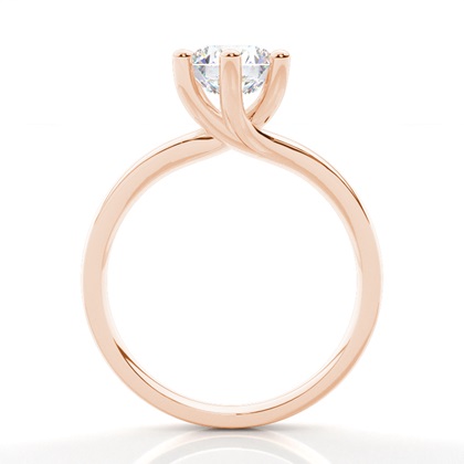 Rotgold Solitärringe Diamantringe