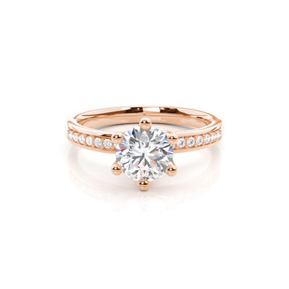 Rose Gold Diamond Engagement Rings