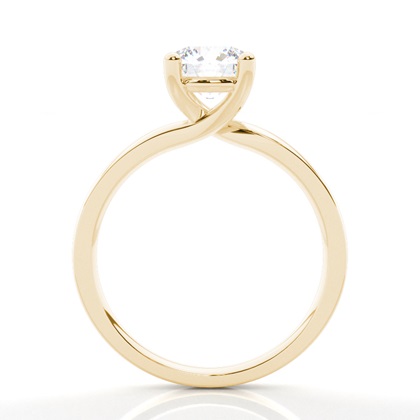 Moissanit ring in einer Krappenfassung