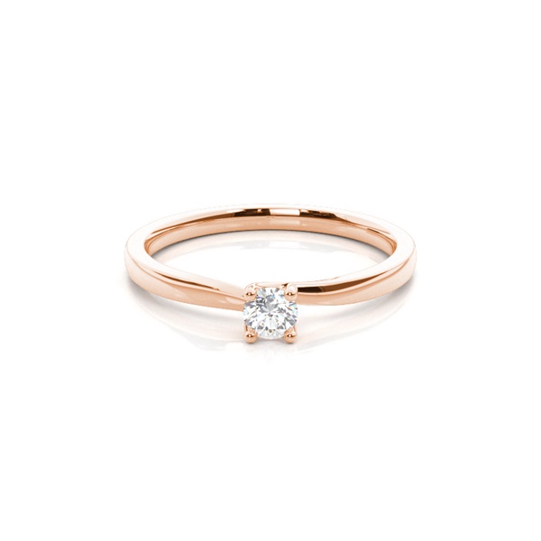4 Prong Setting Plain Engagement Ring