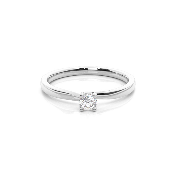 4 Prong Setting Plain Engagement Ring