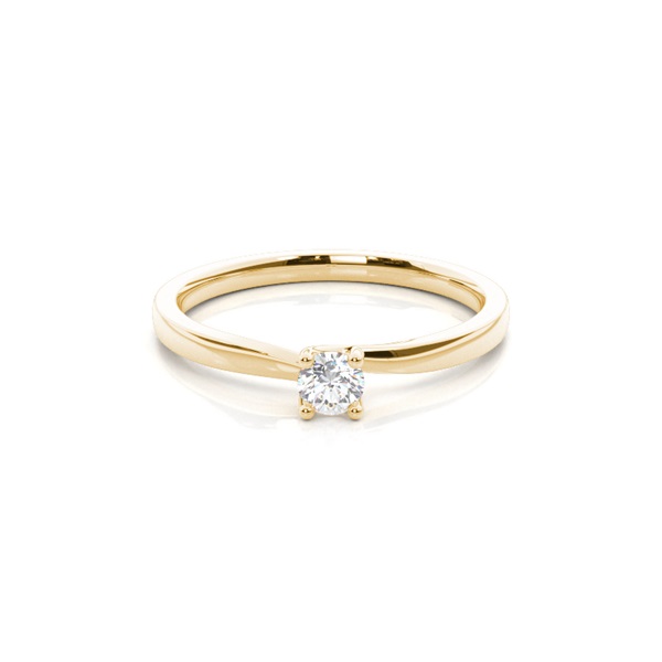 4 Prong Setting Plain Engagement Ring