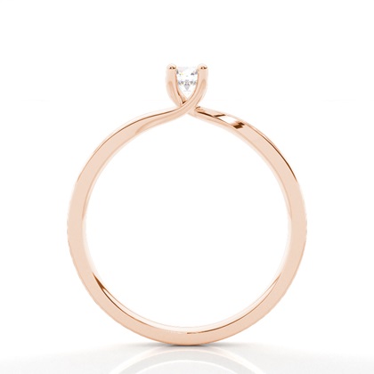 Rose Gold Dainty Engagement Rings