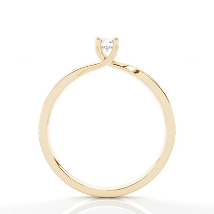 Yellow Gold Dainty Engagement Rings