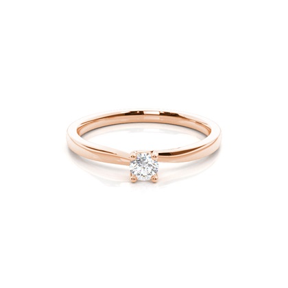 Round Diamond Promise Rings