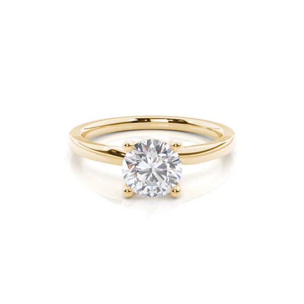 White Gold Moissanite Engagement Ring