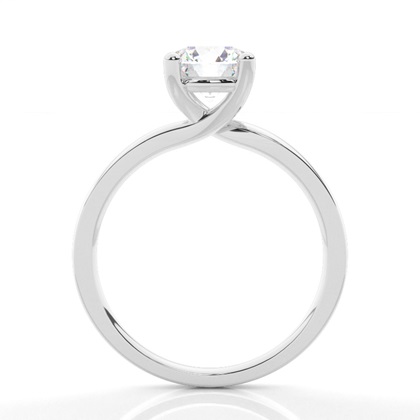 White Gold Round Diamond Engagement Ring