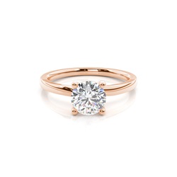 White Gold Round Diamond Engagement Ring