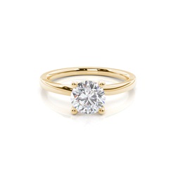 White Gold Moissanite Engagement Ring