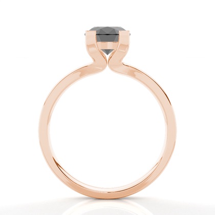 Rotgold Schwarze Diamanten Verlobungsringe