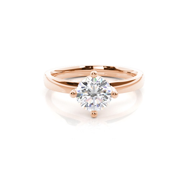 White Gold Round Diamond Engagement Ring