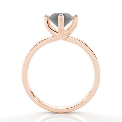 Rotgold Schwarze Diamanten Verlobungsringe