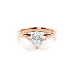 White Gold Moissanite Engagement Ring