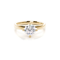White Gold Round Diamond Engagement Ring