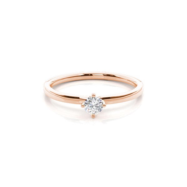 4 Prong Setting Plain Engagement Ring