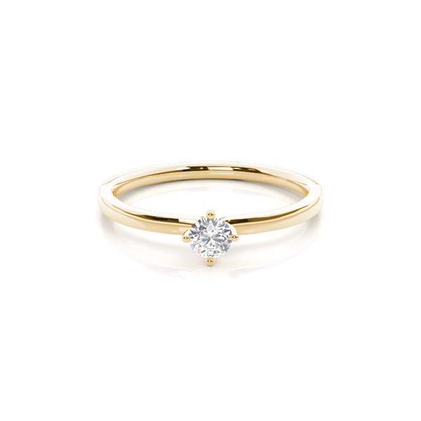 4 Prong Setting Plain Engagement Ring