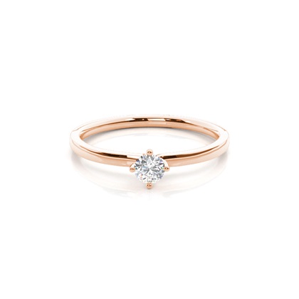 Rose Gold Promise Diamond Rings