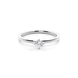 4 Prong Setting Plain Engagement Ring