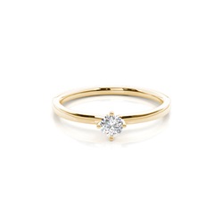 4 Prong Setting Plain Engagement Ring