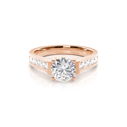 Rose Gold Diamond Engagement Rings