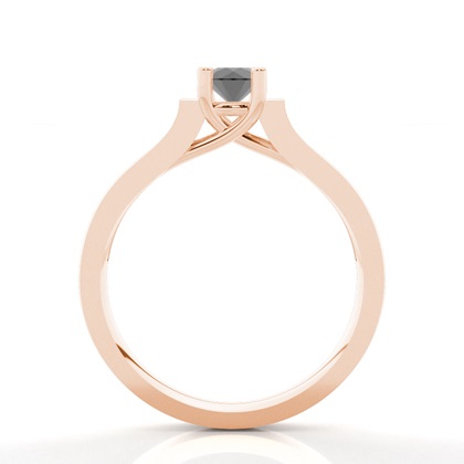 Rotgold Schwarze Diamanten Verlobungsringe