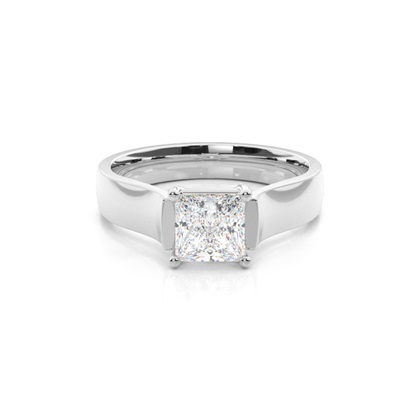 Princess Solitaire Diamond Rings 