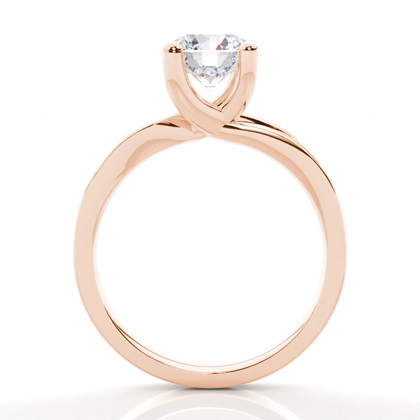 Rotgold Solitärringe Diamantringe