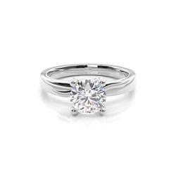 4 Prong Setting Plain Engagement Ring