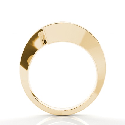 Yellow Gold Moissanite Engagement Rings	