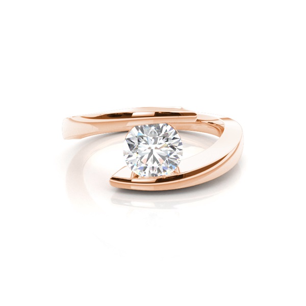 White Gold Round Diamond Engagement Ring