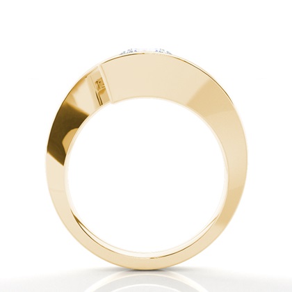 Yellow Gold Moissanite Engagement Rings	