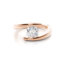 Diamantenring in einer Kanalfassung