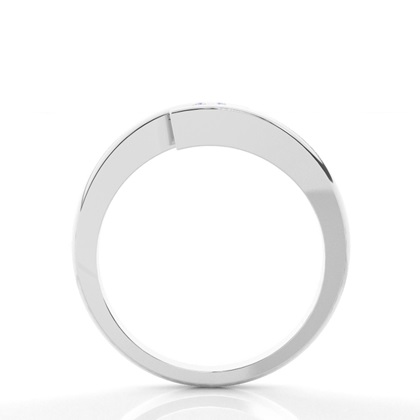 Channel Setting Plain Engagement Ring