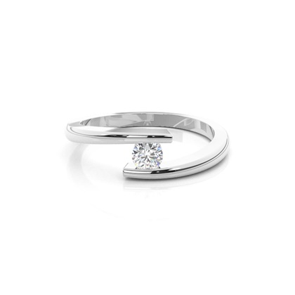 Channel Setting Plain Engagement Ring