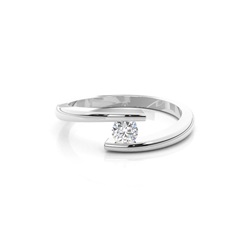 Channel Setting Plain Engagement Ring