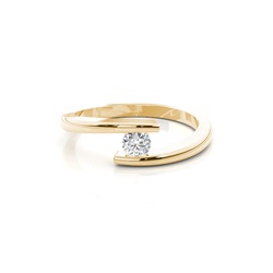 Channel Setting Plain Engagement Ring