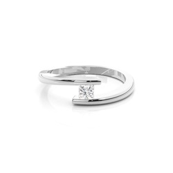 Channel Setting Plain Engagement Ring