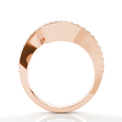 Rose Gold Side Stone Diamond Rings