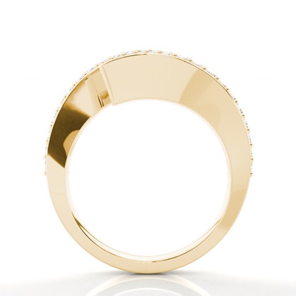 Yellow Gold Side Stone Diamond Rings